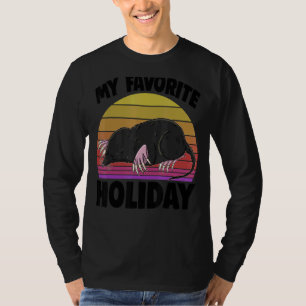 My Favourite Holiday Mole  Women Cute Little Mole  T-Shirt