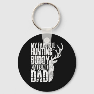 My Favourite Hunting Buddy Calls Me Dad - Deer Ani Key Ring