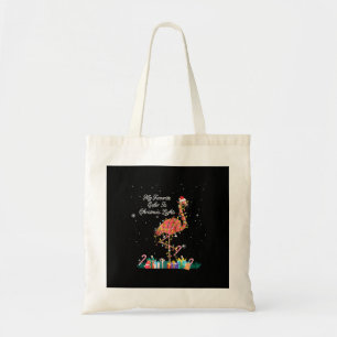 My Favourite Is Christmas Lights Costume Flamingo Tote Bag