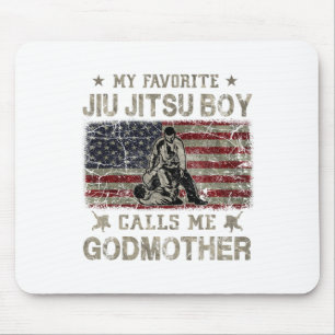My Favourite Jiu Jitsu Boy Calls Me Godmother Moth Mouse Pad