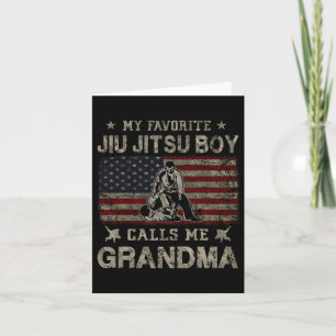 My Favourite Jiu Jitsu Boy Calls Me Grandma Mother Card
