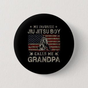 My Favourite Jiu Jitsu Boy Calls Me Grandpa Father 6 Cm Round Badge