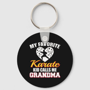 My Favourite Karate Calls Me Grandma Funny Karate Key Ring