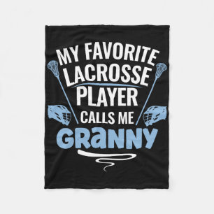 My Favourite Lacrosse Player Calls Me Granny Fleece Blanket