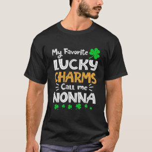 My Favourite Lucky Charms Call Me Nonna Funny St P T-Shirt