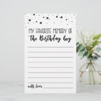 My Favourite memory of the Birthday boy Party game