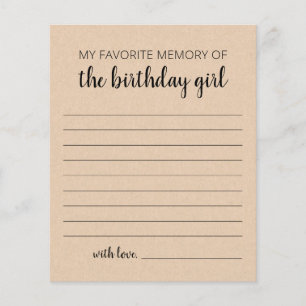 My Favourite Memory Of The Birthday Girl