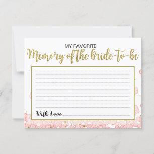 My Favourite Memory of the Bride Pink and Gold