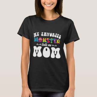 My Favourite Monster Calls Me Mum Funny Mother Hal T-Shirt