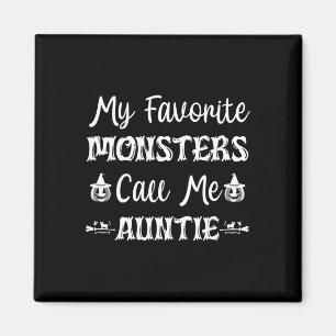 My Favourite Monsters Call Me Auntie Fun Cat Aunt Magnet