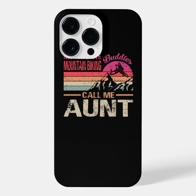 My Favourite Mountain Biking Buddies Call Me Aunt  iPhone Case (Back)