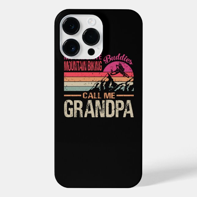 My Favourite Mountain Biking Buddies Call Me Grand iPhone Case (Back)