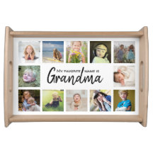 My Favourite Name is Grandma Photo Keepsake Servin