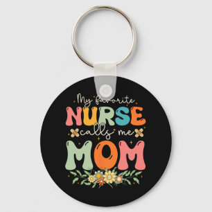 My Favourite Nurse Calls Me Mum Stethoscope Mother Key Ring