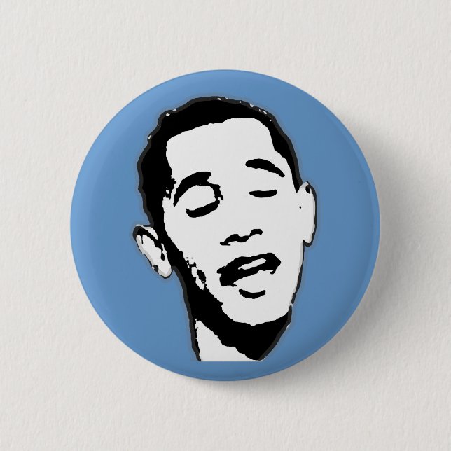 My Favourite Obama face 6 Cm Round Badge (Front)