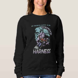 My Favourite Outfit Is My Harness Skydiving Paragl Sweatshirt