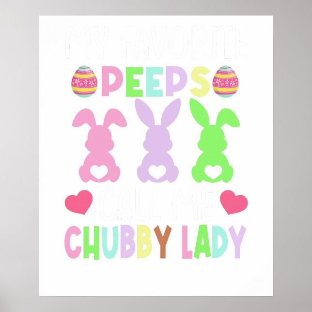 my favourite peeps, retro, vintage poster (Front)