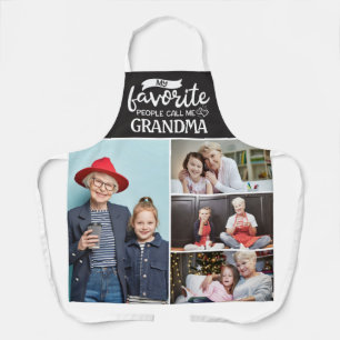 My favourite people call me 4 family photo collag apron
