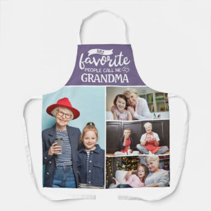 My favourite people call me  4 family photo collag apron
