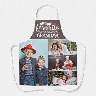 My favourite people call me  4 family photo collag apron