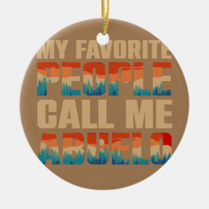 My Favourite People Call Me Abuelo Men Retro Decor Ceramic Ornament