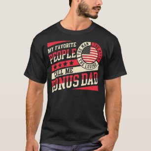 My Favourite People Call Me Bonus Dad Men Vintage T-Shirt