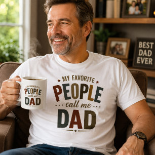 My Favourite People Call Me Dad Retro Vintage Coffee Mug