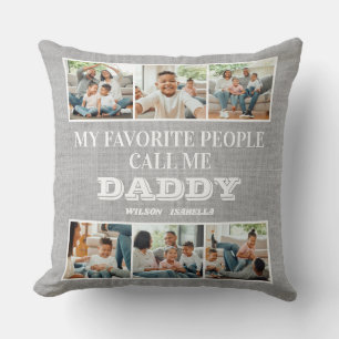 My Favourite People Call Me Daddy Father's Day Cushion