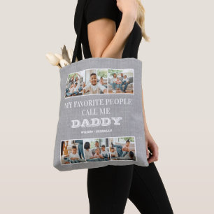 My Favourite People Call Me Daddy Father's Day Tote Bag
