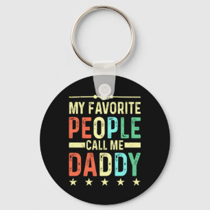 My Favourite People Call Me Daddy Key Ring