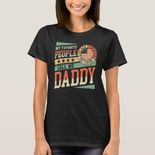 My Favourite People Call Me Daddy Men Vintage Dad T-Shirt
