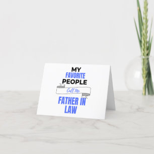 My Favourite People Call Me Father In Law 2 Holiday Card