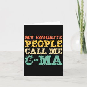 My Favourite People Call Me G-ma Vintage Gma Card