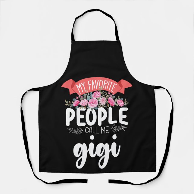 My Favourite People Call Me Gigi Mother's Day Apron (Front)