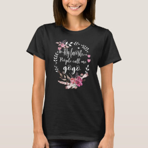 My Favourite People Call Me Gogo Thanksgiving Chri T-Shirt