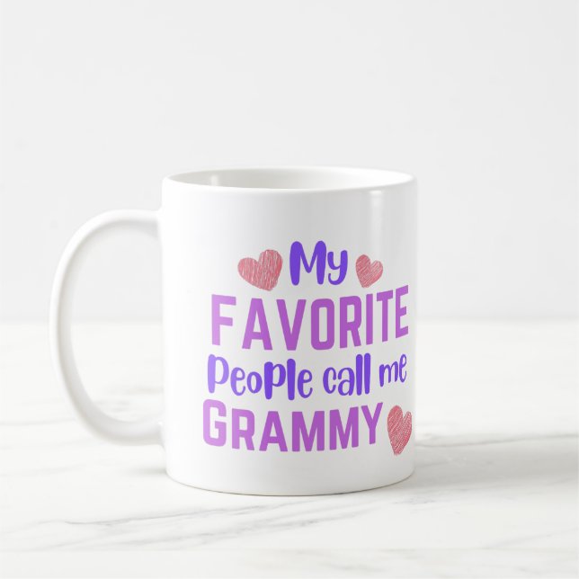 My Favourite People Call me Grammy Coffee Mug (Left)