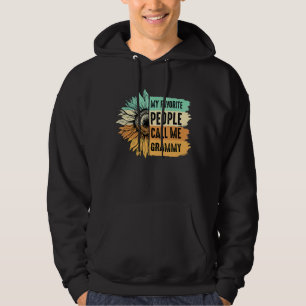My Favourite People Call Me Grammy Sunflower Mothe Hoodie