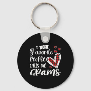 My Favourite People Call Me Grams Funny Key Ring