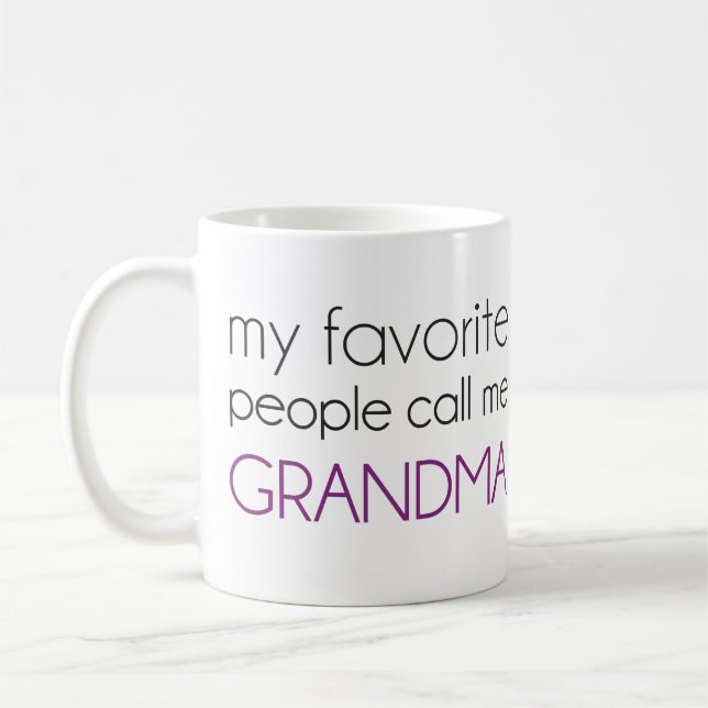 My Favourite People Call Me Grandma Coffee Mug (Left)
