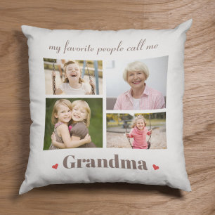 My Favourite People Call Me Grandma Custom Images Cushion