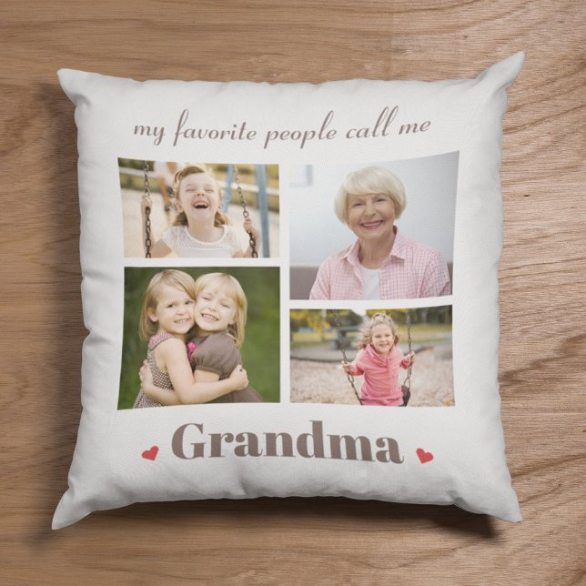 My Favourite People Call Me Grandma Custom Images Cushion (Creator Uploaded)