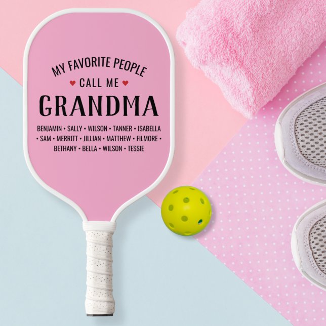 My Favourite People Call Me Grandma Custom Pickleball Paddle (Creator Uploaded)