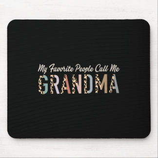 My Favourite People Call Me Grandma Gifts Leopard  Mouse Pad