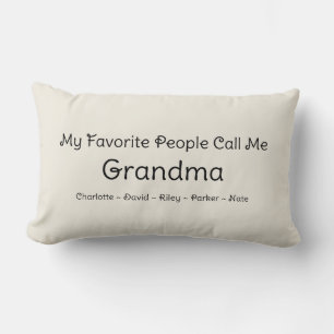 My Favourite People Call Me Grandma Grandchildren Lumbar Cushion