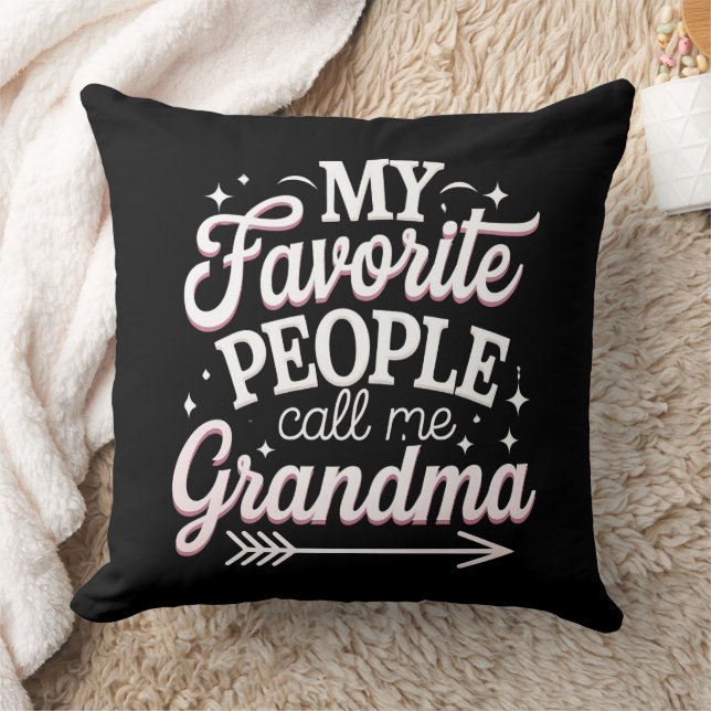 My Favourite People Call Me Grandma Mother’s Day Cushion (Blanket)