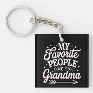 My Favourite People Call Me Grandma Mother’s Day Key Ring