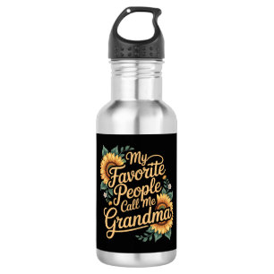 My Favourite People Call Me Grandma Mother's Day 532 Ml Water Bottle