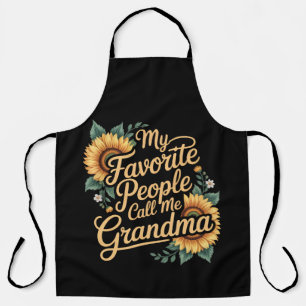 My Favourite People Call Me Grandma Mother's Day Apron