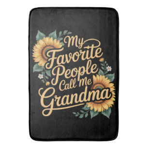 My Favourite People Call Me Grandma Mother's Day Bath Mat