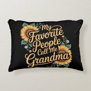 My Favourite People Call Me Grandma Mother's Day Decorative Cushion